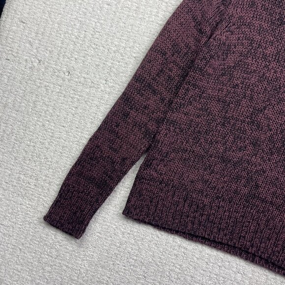 JDY Jacqueline De young Crochet knitted long sleeve Wine Red Jumper Women Sz M - Picture 2 of 14